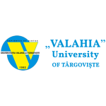 universitatea valahia targoviste logo valahia v150 en